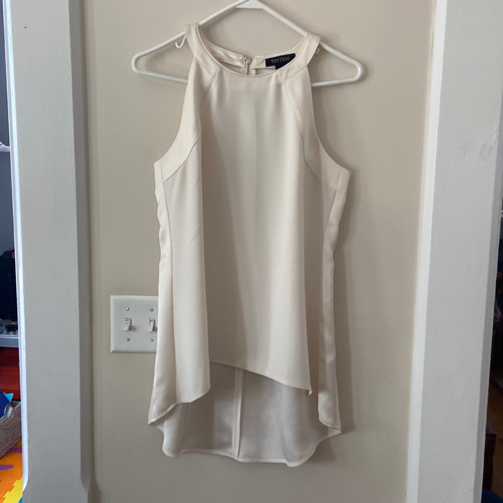 Size 6 Cream White House/black market top